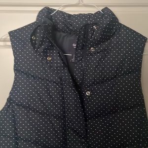 Women’s Gap Vest size M—Navy Polka Dot